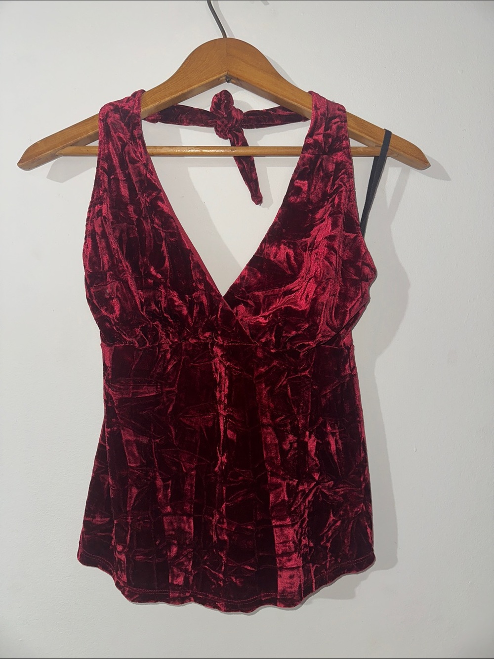 Crushed Velvet Halter Top